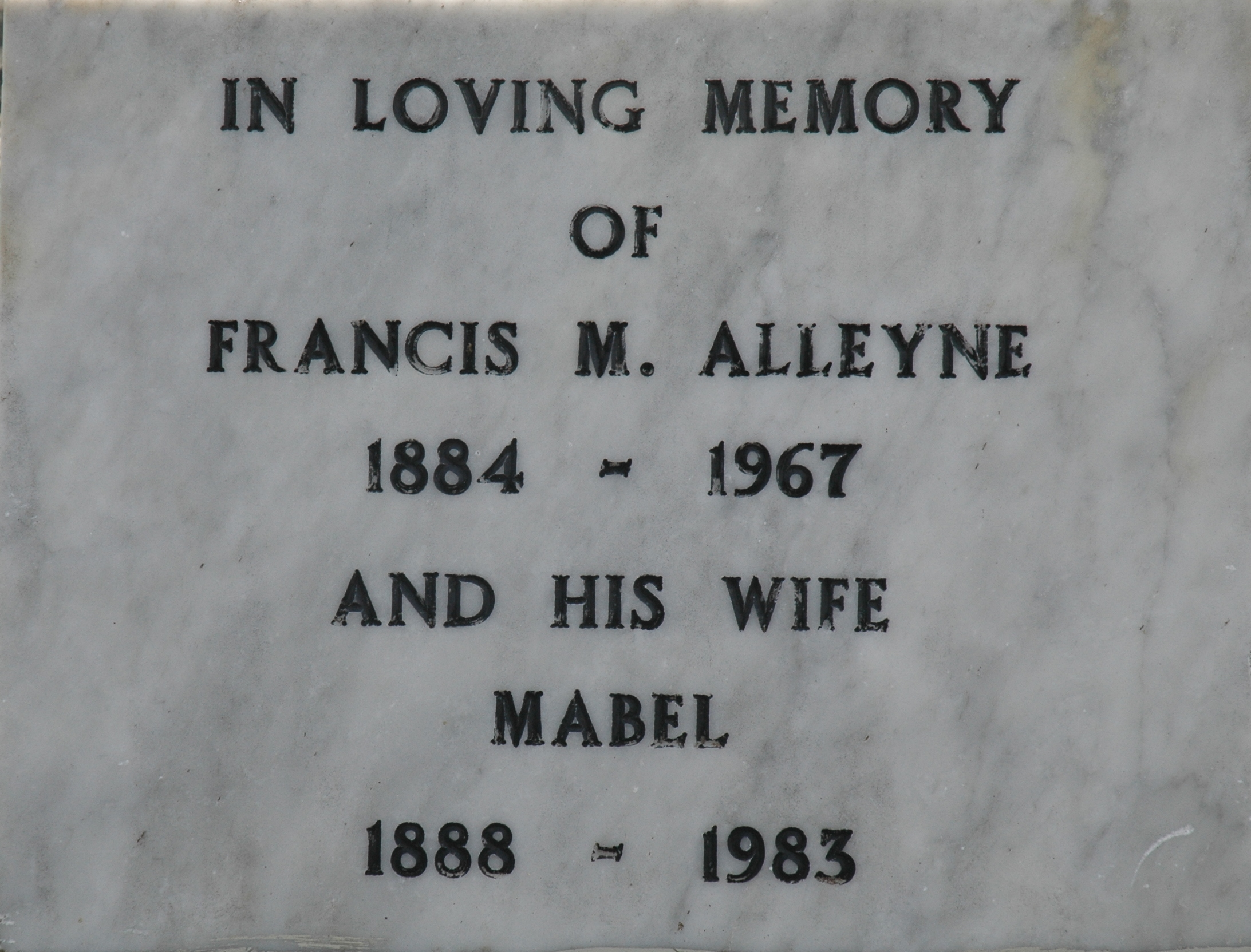 (20) Mabel Louise Greaves (Mahon) Alleyne (1888–1983)