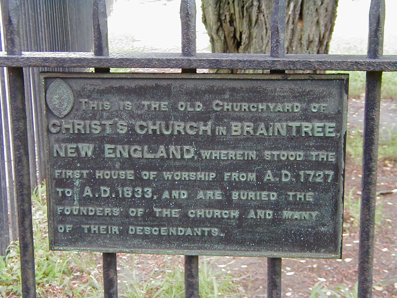 Old cemetery of Christ Church Episcopal, Quincy